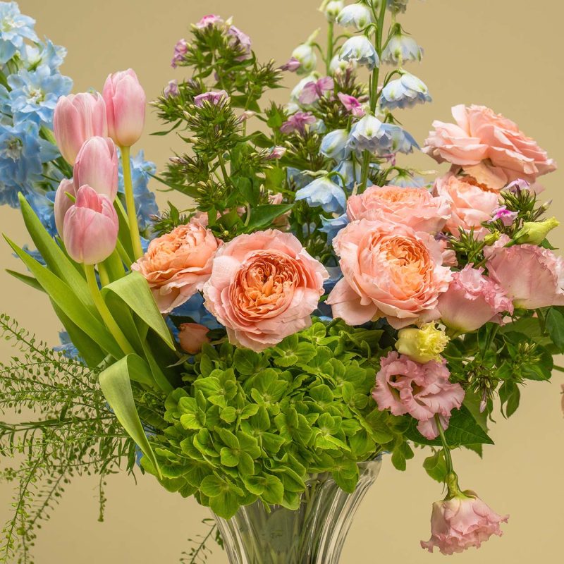 Peach and Blue Harmony - Image 2