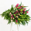 Pink and white lily cut flower