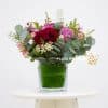 purple flower arrangement