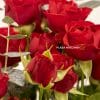 close up of spray rose and red roses