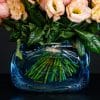 Dutz vase with pink eustoma