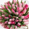 Pink tulip bouquet