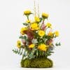 yellow secret garden flower arrangement