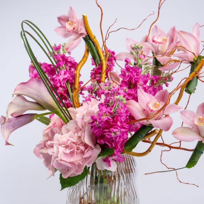 Calla Lily & Matthiola Floral Mix - Elegant and Fragrant