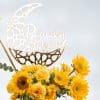 Lunar Bloom: Sunflowers & Roses in Metal Designer Pot