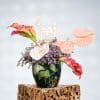 Moonlit Elegance with Pink Calla Lilies and Cymbidium