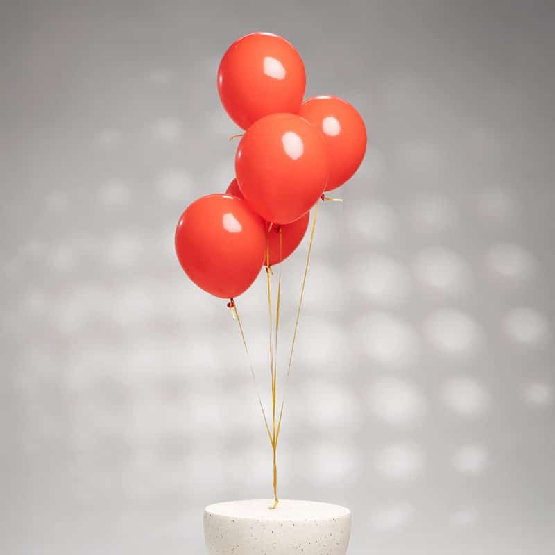 Valentine’s Air: Set of 5 Red Balloons