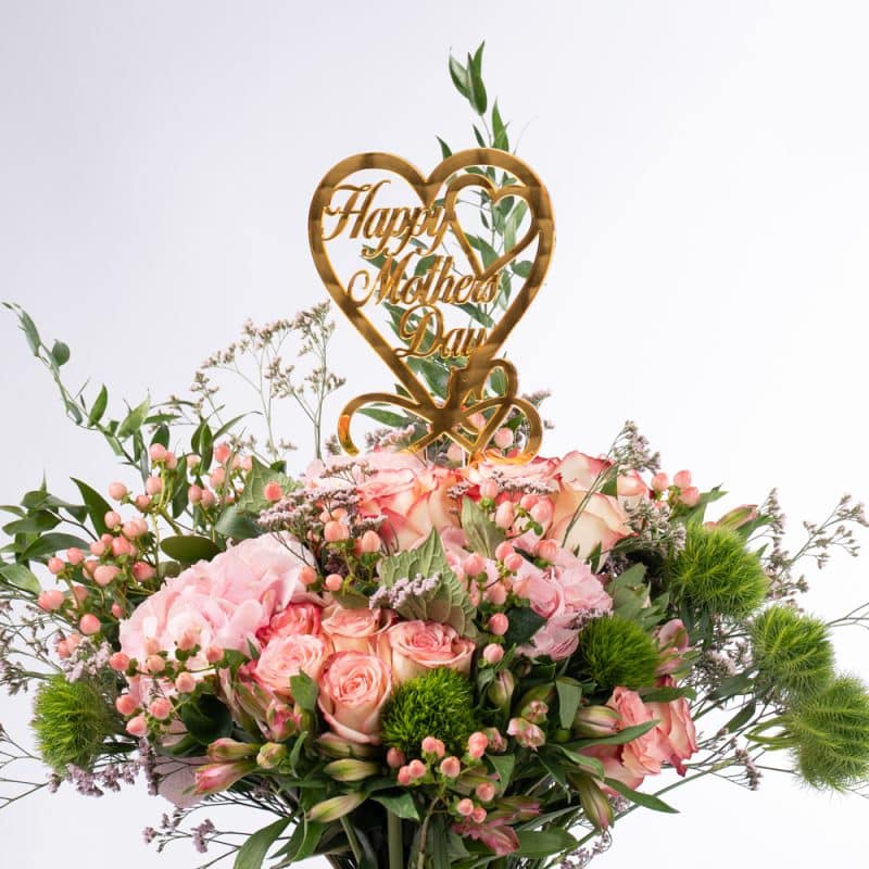 Floral Bliss: Dianthus, Hypericum, and Pink Roses