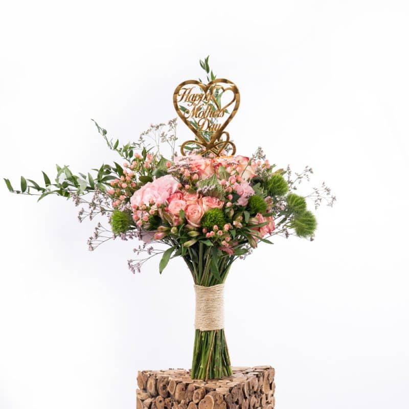 Floral Bliss: Dianthus, Hypericum, and Pink Roses