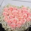 Sweet Harmony: Gypsophila & Pink Roses with Premium Chocolate
