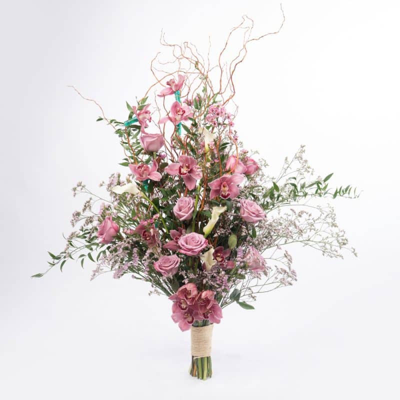 Majestic Grace: Calla Lily & Italian Ruscus Elegance