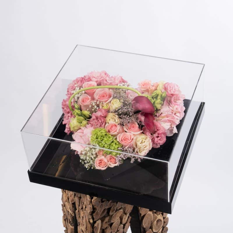 Pure Serenity: Snow Ball & Gypsophila in an Elegant Floral Box
