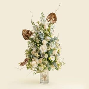 Roses, Matthiola, Anthurium, Eustoma, Statice, Limonium, Wax Flower, Luxury Bouquet, Wedding Flowers, Event Décor, Premium Floral Arrangement