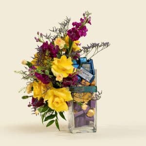 sunflowers-yellow-roses-carnations-bouquet-1kg-praline-chocolates