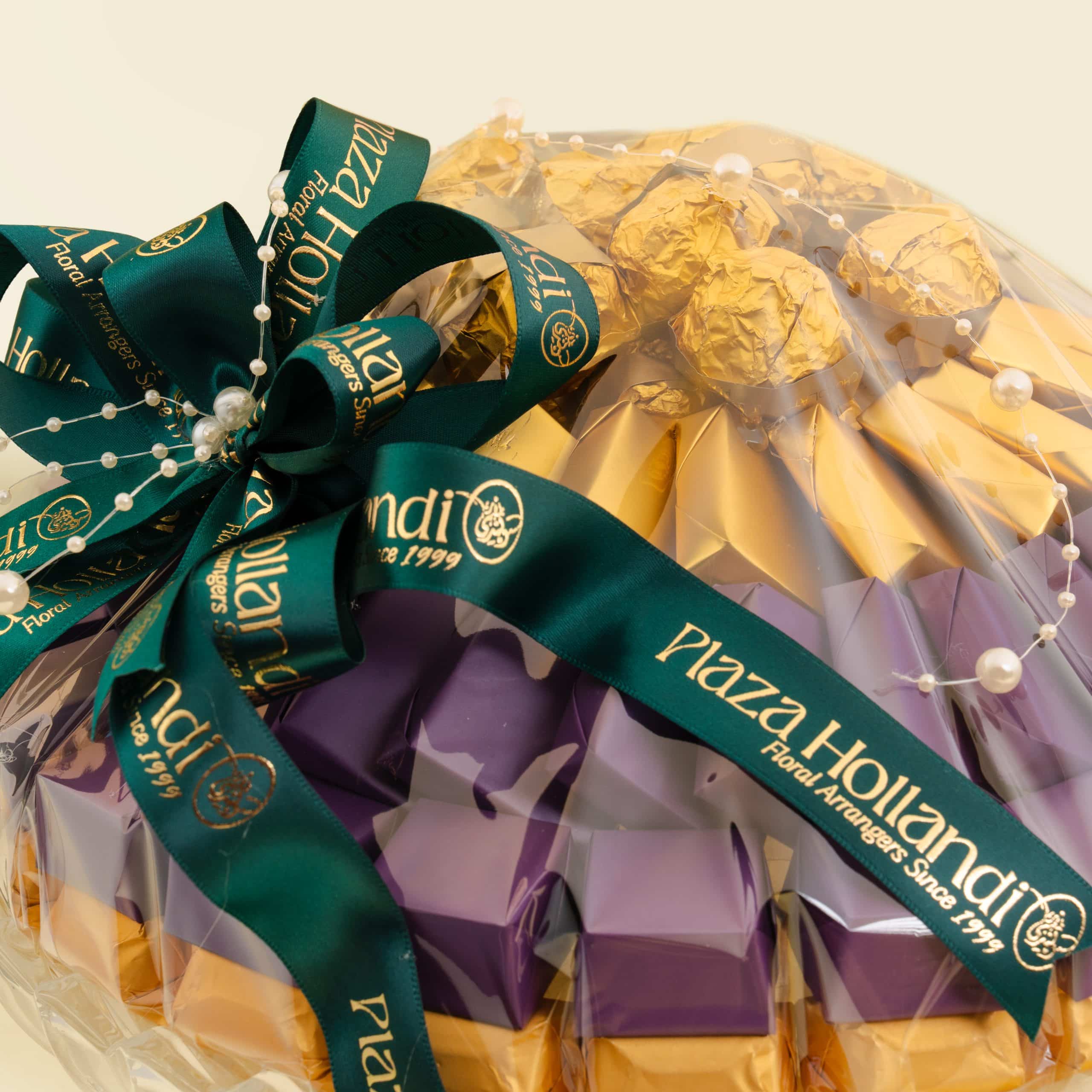 9.2 Assorted Chocolates Centerpiece in Glass Pedestal Bowl – 2 Kg